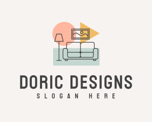 Modern Pop Interior Designer logo design