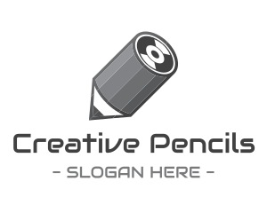 Gray Pencil Vinyl logo design