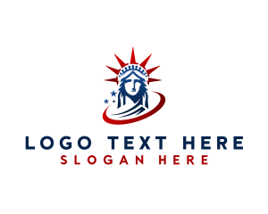 United  States - Statue of Liberty Landmark logo design