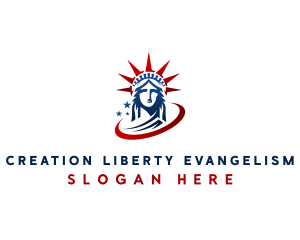 Statue of Liberty Landmark logo design