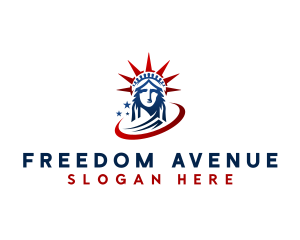 Liberty - Statue of Liberty Landmark logo design