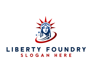 Statue of Liberty Landmark logo design