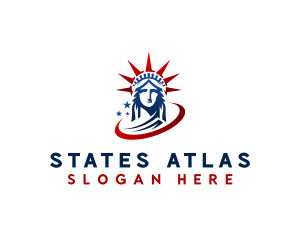 Statue of Liberty Landmark logo design