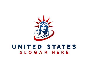 Statue of Liberty Landmark logo design