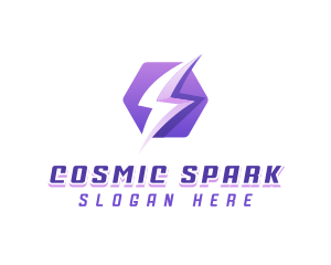 Lightning Spark Energy logo design