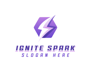 Lightning Spark Energy logo design