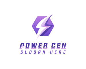 Generator - Lightning Spark Energy logo design