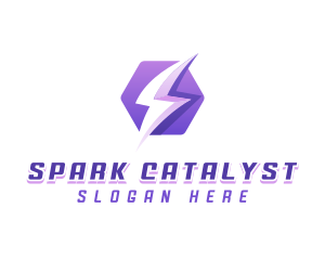 Lightning Spark Energy logo design