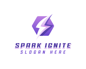 Lightning Spark Energy logo design