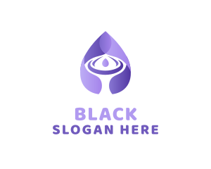 Splash - Purple Water Droplet logo design