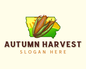 Agricultural Corn Iowa logo design