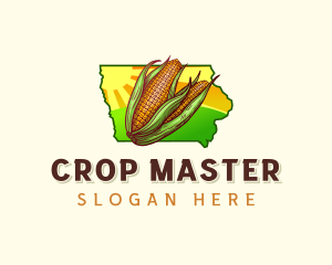 Agricultural Corn Iowa logo design