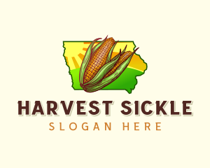 Agricultural Corn Iowa logo design