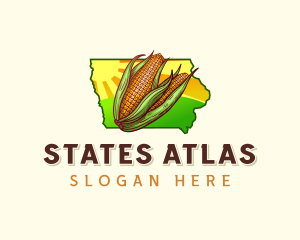 Agricultural Corn Iowa logo design