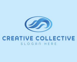 Creative Wave Agency logo design