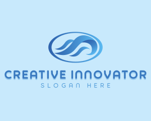 Creative Wave Agency logo design