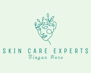 Garden Woman Face logo design