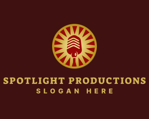 Show - Podcast Show Microphone logo design