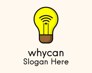 Wifi Light Bulb Logo