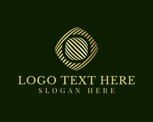 Corporate Premium Stripe Cube logo design