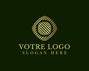 Corporate Premium Stripe Cube Logo