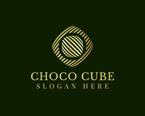 Premium - Corporate Premium Stripe Cube logo design