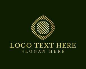 Line - Premium Stripe Cube logo design