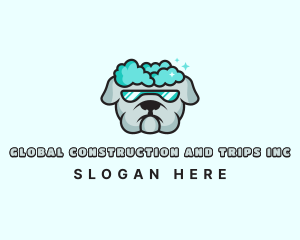 Vet - Dog Grooming Bath logo design