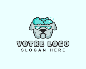 Fur - Dog Grooming Bath logo design