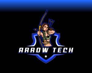 Esport Archer Bow logo design