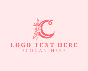 Floral - Floral  Cursive Letter C logo design