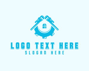 Plumber - Plumber Pipe Wrench Repair logo design