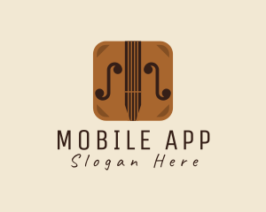 Violin Music App logo design