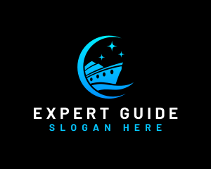 Guide - Cruise Ship Vacation logo design