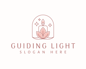 Candle Light Leaves logo design