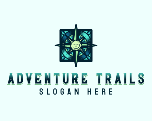 Adventure Exploration Compass logo design