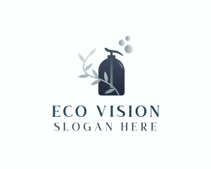 Eco Cleaning Spray Bottle logo design