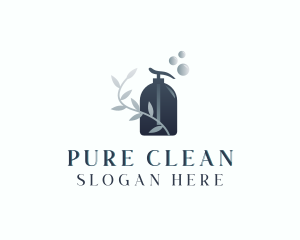 Eco Cleaning Spray Bottle logo design