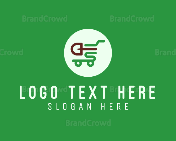 Gardening Shopping Cart Logo