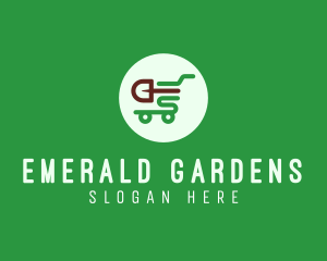 Gardening Shopping Cart logo design