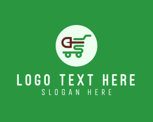 Gradening - Gardening Shopping Cart logo design