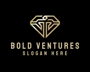 Modern Luxury Diamond logo design