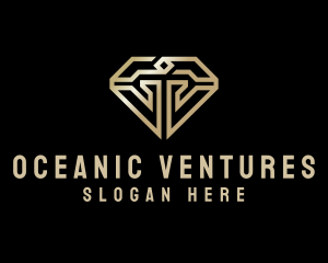 Modern Luxury Diamond logo design