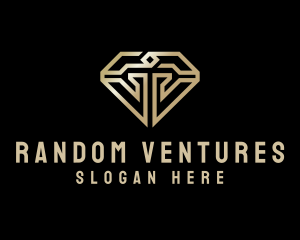 Modern Luxury Diamond logo design