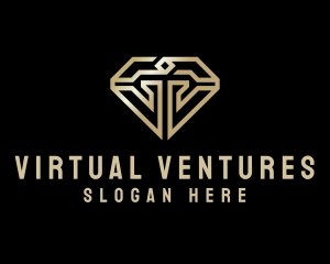 Modern Luxury Diamond logo design