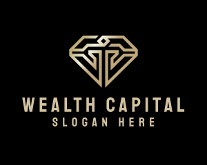 Modern Luxury Diamond logo design