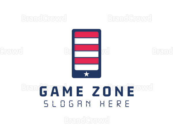 Patriotic Mobile Phone Logo