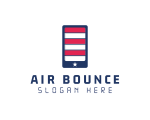 Patriotic Mobile Phone logo design