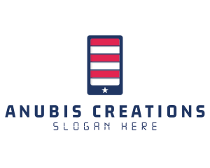 Patriotic Mobile Phone logo design