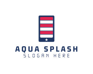 Patriotic Mobile Phone logo design